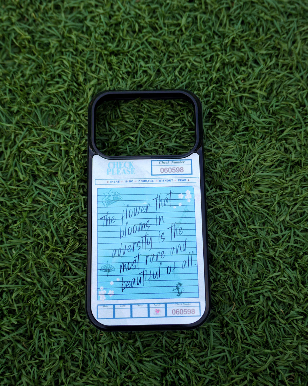 Paid In Courage and Grace Phone Case